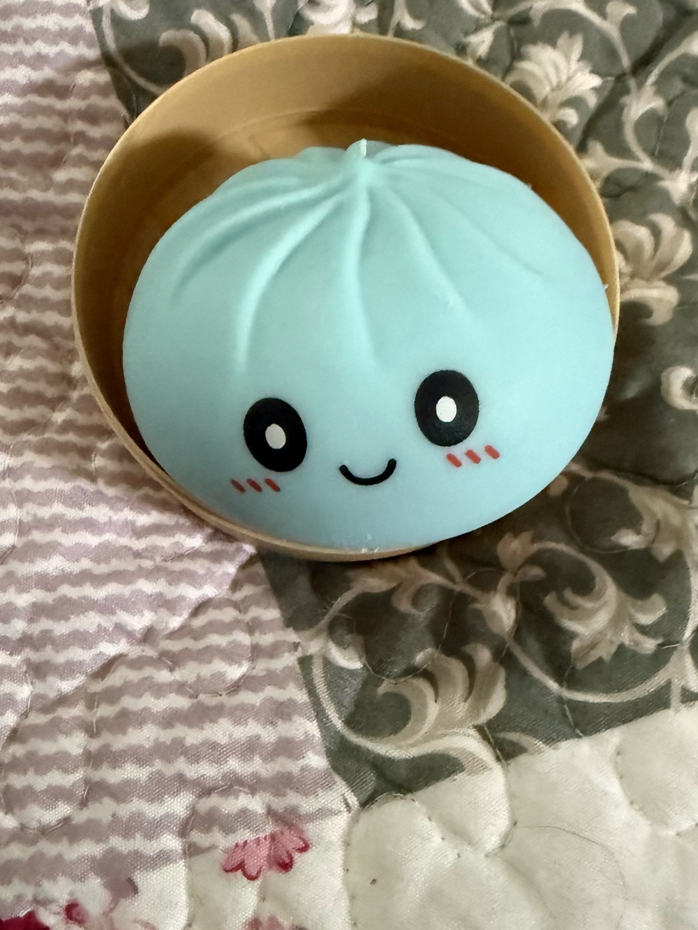 Light  Blue Squishy dumpling Plush Toy